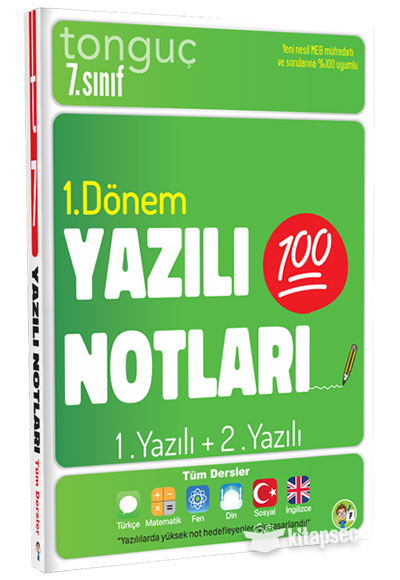 7-Sınıf Yazılı Notları 1-Dönem 1 ve 2-Yazılı Tonguç Akademi